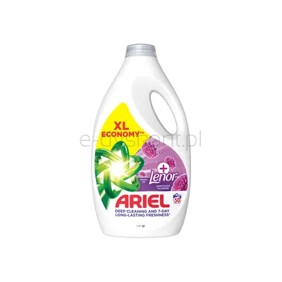 Ariel Płyn Do Prania + Touch Of Lenor Amethyst Flower 50 Prań 2,25 L