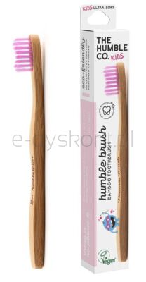 The Humble Szczoteczka Do Zębów Dla Dzieci, Bambusowa Ultra Soft Różowa 14.5Cm