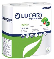 Econatural Ręczniki papierowe białe 2 rolki, 2 warstwy, 11.8m, 52 listków, ecolabel
