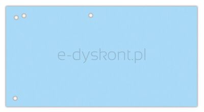 Office Products Przekładki karton, 1/3 A4, 240x105mm, 100szt., niebieskie 