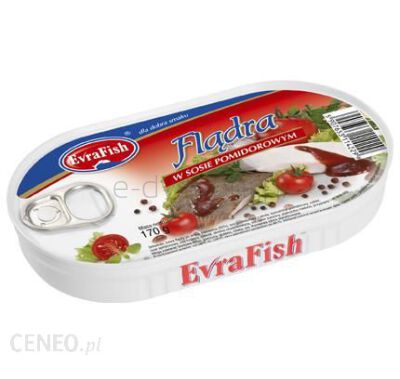 Evrafish Flądra W Sosie Pomidorowym 170 G