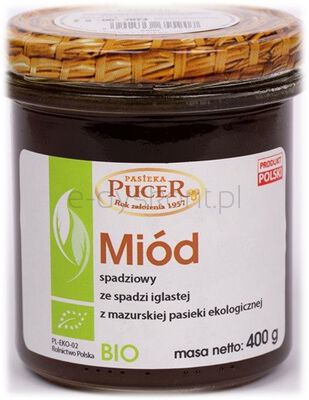 Miód spadziowy ze spadzi iglastej BIO 400 g