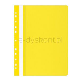 Office Products Skoroszyt, PP, A4, miękki, 100/170mikr., wpinany, żółty