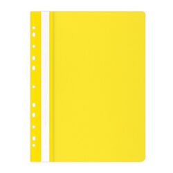 Office Products Skoroszyt, PP, A4, miękki, 100/170mikr., wpinany, żółty