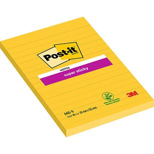 Bloczek Samoprzylepny Post-It Super Sticky (660-S), 102X152Mm, 1X75 Kart., Żółty