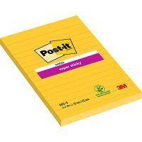 Post-It Karteczki samoprzylepne Super Sticky (660-S), 102x152mm, 1x75 kart., żółte [BIURO]