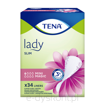 Tena Lady Wkładki Mini Magic 34 Szt Wkładki Specjalistyczne