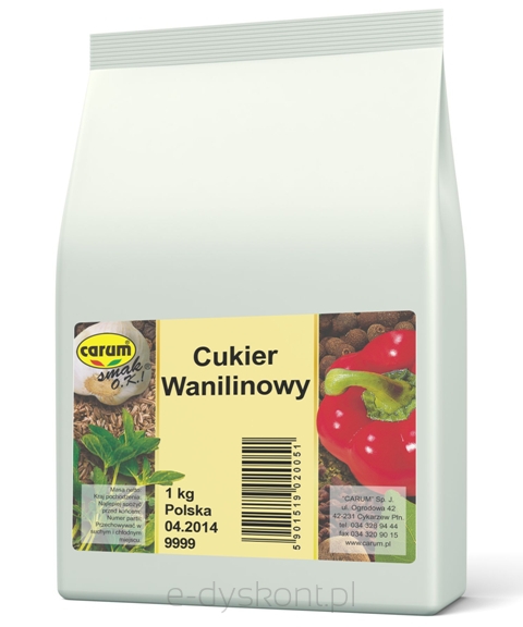 Carum Cukier Wanilinowy 1Kg