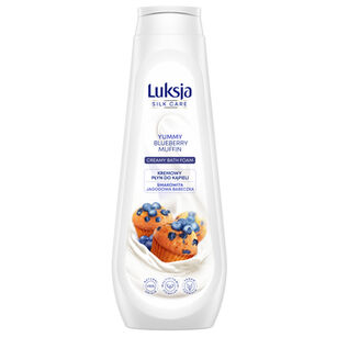 Luksja Płyn Do Kąpieli Silk Care Kremowy Smakowita Jagodowa Babeczka 900 Ml