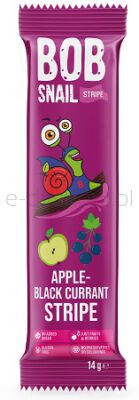 Bob Snail Przekąska Jabłkowo-Czarna Porzeczka Stripe 14G