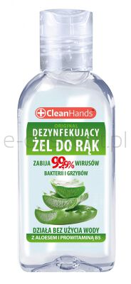 Clean Hands Antybakteryjny Żel Do Rąk Z Aloesem I Prowitaminą B5, 50 Ml