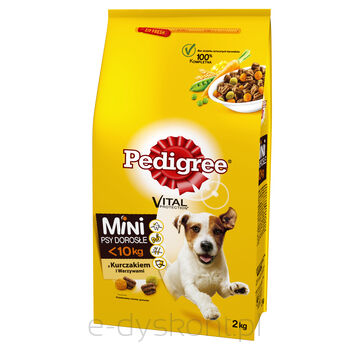 Pedigree Małe Rasy Z Kurczakiem I Warzywami 2Kg