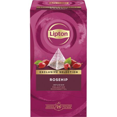 Lipton Herbata Exclusive Selection, Piramidki, Dzika Róża, 25 Kopert