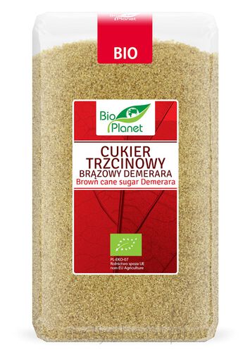 Cukier Trzcinowy Demerara Bio 1 Kg - Bio Planet [BIO]