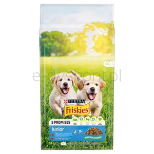 Friskies Karma Dla Psów Junior Z Kurczakiem I Warzywami 8Kg