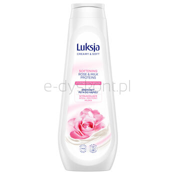 Luksja Creamy  Soft Kremowy Płyn Do Kąpieli Róża I Proteiny Mleka 900 Ml