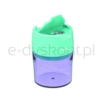 Temperówka plastikowa KEYROAD, pastel, podwójna, z pojemnikiem, blister, mix kolorów - 3
