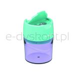 Keyroad Temperówka plastikowa, pastel, podwójna, z pojemnikiem, blister, mix kolorów - 3