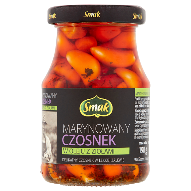 Smak Czosnek W Oleju Z Ziołami 190/120 G 