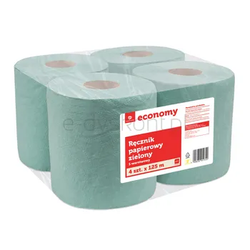 Tge Ręcznik Papierowy Zielony 1-Warstwowy 4X125 Metrów