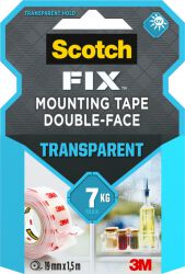 Scotch Taśma Montażowa 19Mm X 1,5M, Transparentna