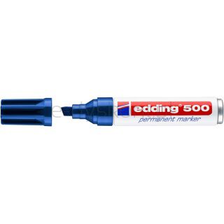 Edding Marker permanentny e-500 2-7mm, niebieski [BIURO]