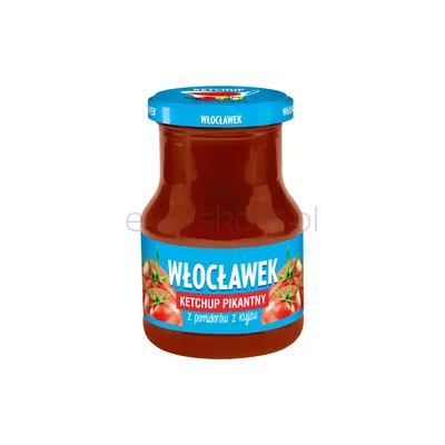Ketchup Włocławek Pikantny 380 G Agros Nova Słoik
