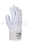 Rękawice robocze DONAU SAFETY DS-DOKGOAT, doker, skóra kozia, rozm. 10,5/XL, szaro-białe - 2
