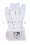 Rękawice robocze DONAU SAFETY DS-DOKGOAT, doker, skóra kozia, rozm. 10,5/XL, szaro-białe - 6