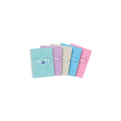 Oxford Kołozeszyt B5+ 80 kartek w kratkę Cus Pastel