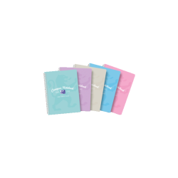 Oxford Kołozeszyt B5+ 80 kartek w kratkę Cus Pastel