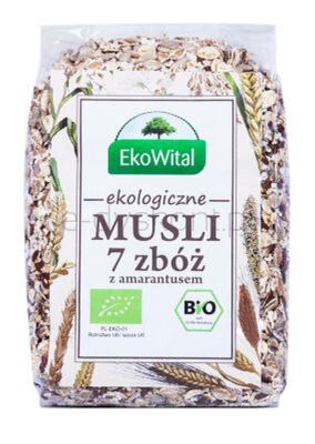 Ekowital Musli 7 zbóż z amarantusem BIO 300 g