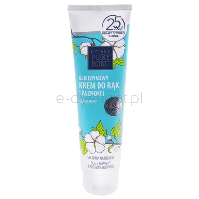 Cztery Pory Roku Krem do rąk Bawełna, glicerynowy, 130ml