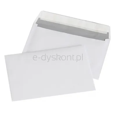 Office Products Koperty Z Taśmą Silikonowąhk, C6, 114X162Mm, 80Gsm, 1000Szt., Białe 