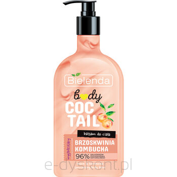 Bielenda Balsam Do Ciała Body Coctail Wygładzający Brzoskwinia + Kombucha 400 Ml