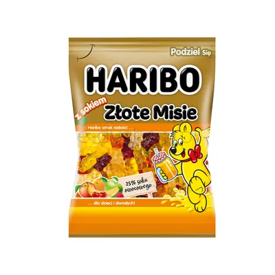 Żelki Haribo Złote Misie z Sokiem 160G