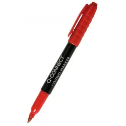 q-Connect Marker do płyt CD/DVD 1mm (linia), czerwony