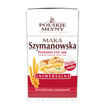 Polskie Młyny mąka Szymanowska uniwersalna typ 480 1kg