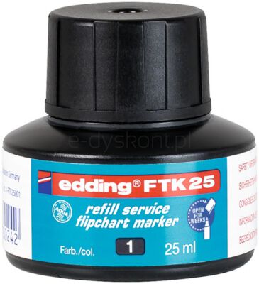 Edding Tusz do uzupełniania markerów do flipchartów e-FTK 25 czarny