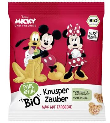 Hejo! Myszka Miki Chrupki Kukurydziane Truskawkowe Bio 30 G