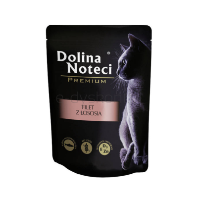 Dolina Noteci Premium Mokra karma saszetka dla kota filet z łososia 85g