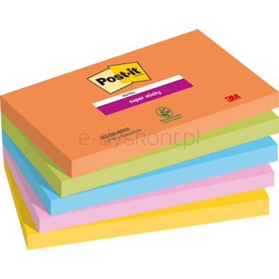 Post-It Karteczki Samoprzylepne Super Sticky, Boost, 76X127Mm, 5X90 Kart. 