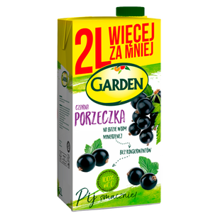 Garden Napój Czarna Porzeczka 2 L