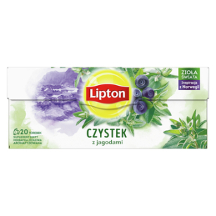 Lipton Herbata Ziołowa Lipton Czystek Z Jagodami 20 Torebek 20G