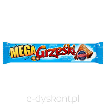 Grześki Mega Wafel Przekładany Kremem Kakaowym W Mlecznej Czekoladzie 48G