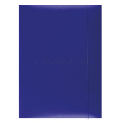 Office Products Teczka Z Gumką, Karton, A4, 300Gsm, 3-Skrz., Niebieska 