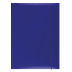 Office Products Teczka Z Gumką, Karton, A4, 300Gsm, 3-Skrz., Niebieska 