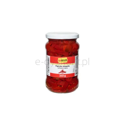 Topseller Papryka Jalapeno Czerwona Krojona 340 G