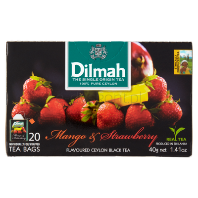 Dilmah Herbata Mango & Strawberry Flavoured Black 20X2 G