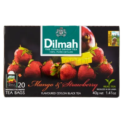 Dilmah Herbata Mango & Strawberry Flavoured Black 20X2 G